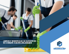 Limpeza e Desinfecção de superfícies no combate à micro-organismos - ONLINE